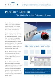 Pacelab Mission - The Solution for In-flight Performance Analysis