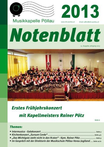 Notenblatt 2013