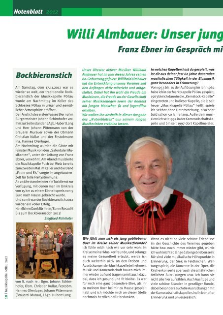 Notenblatt 2012