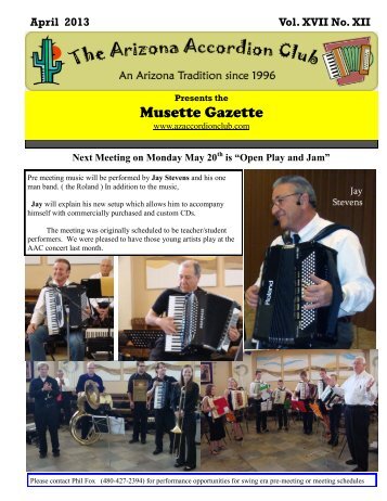 April 2013 - Arizona Accordion Club