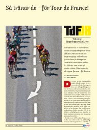 SÃ¥ trÃ¤nar de â InfÃ¶r Tour de France - Toppfysik