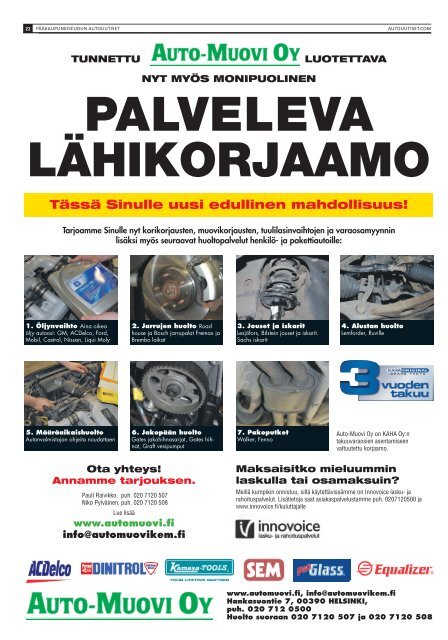 Pääkaupunkiseudun Autouutiset 13.5.2015