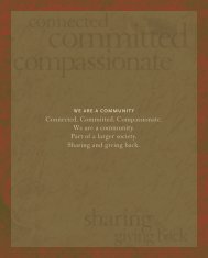 Connected. Committed. Compassionate. We are a community. Part ...