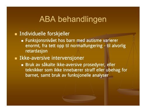 Tidlig Intervensjon med ABA - Autisme kan behandles