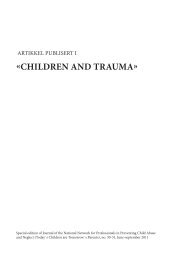 risk and resilience in children. the role of social support