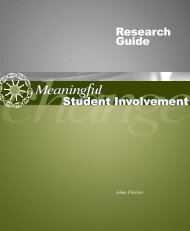 Meaningful Student Involvement Research Guide [pdf] - SoundOut