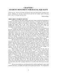 chapter 1 student movement for racial equality - Campus Activism