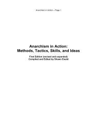 Anarchism in Action: Methods, Tactics, Skills, and ... - Campus Activism