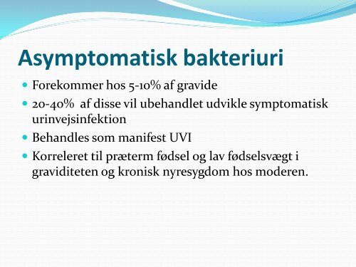 Urinvejsinfektion i graviditeten - DUGS.dk.