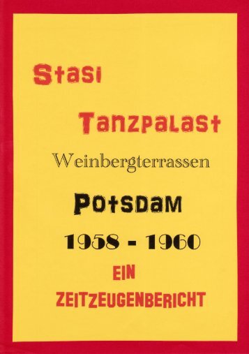 Stasi Tanzpalast Weinbergterrassen Potsdam, 1958-1960