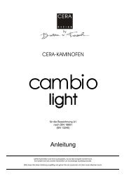 Bedienungsanleitung Cambio-Light - Cera