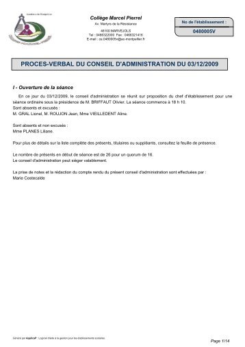 CAP Conseil - Collège Marcel Pierrel à Marvejols