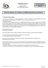 CAP Conseil - Collège Marcel Pierrel à Marvejols