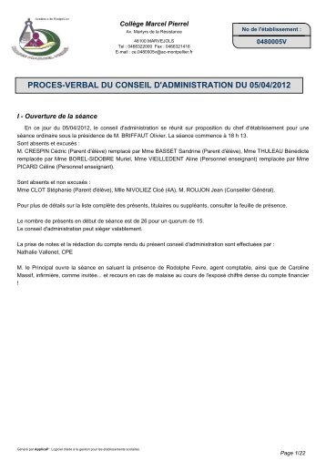 CAP Conseil - Collège Marcel Pierrel à Marvejols