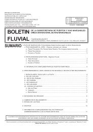 BoletÃ­n Fluvial 49 - SubsecretarÃ­a de Puertos y VÃ­as Navegables