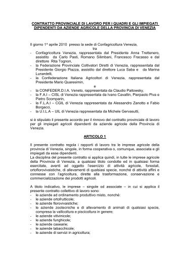 Impiegati Agricoli - CPL Venezia - 1 aprile 2010.pdf - Flai-Cgil
