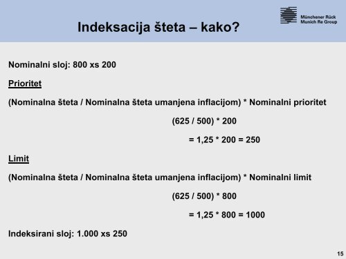 Klauzule prijava odstetnih zahtjeva - Bosna RE