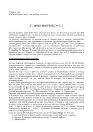 7-Tumori professionali.pdf - Milano Bicocca - Medicina del Lavoro