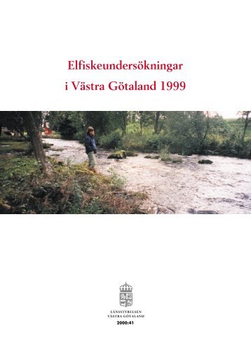 ElfiskeundersÃ¶kningar i VÃ¤stra GÃ¶taland 1999 - Melica