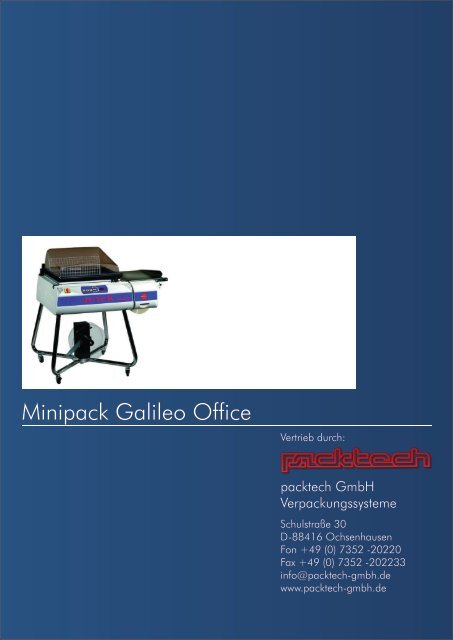 Minipack Galileo Office - Packtech-GmbH