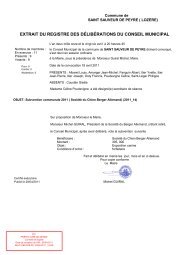 extrait du registre des dÃ©libÃ©rations du conseil municipal