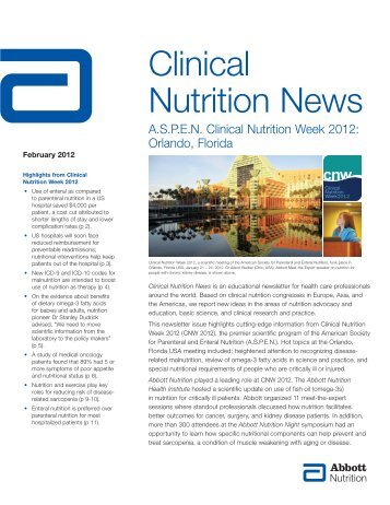 Clinical Nutrition News - Abbott Nutrition