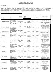 EASTERN COALFIELDS LIMITED COAL HOUSE ... - Mjunction