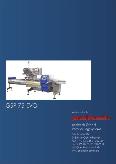 GSP75EVO GSP75EVO www.gsp.it GSP75EVO - Packtech-GmbH