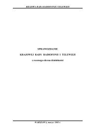 spr2003.pdf - 1 068 KB - Krajowa Rada Radiofonii i Telewizji