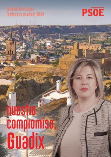 Programa Electoral Guadix 2015 Inma Olea