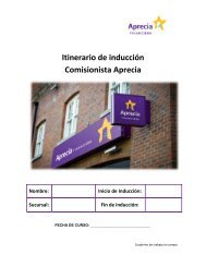 Itinerario de inducción Comisionista Aprecia