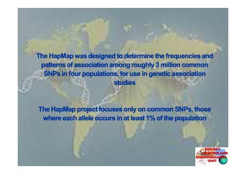 Hap Map Project - Bgbunict.it