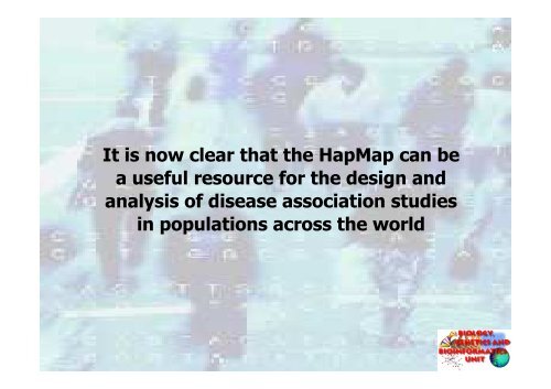 Hap Map Project - Bgbunict.it