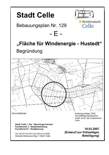 Fläche für Windenergie - Hustedt - Stadt Celle