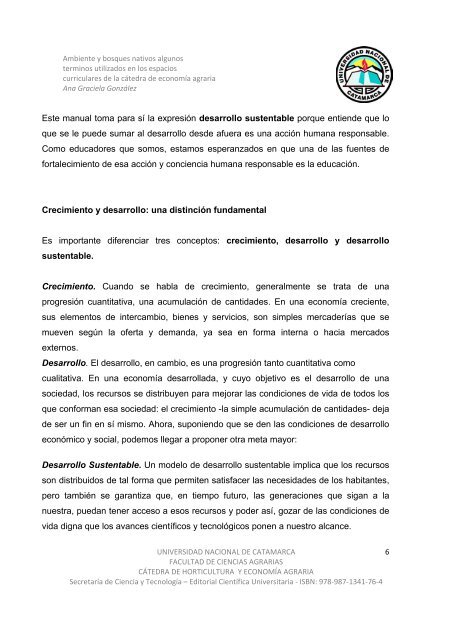 ambiente y bosques nativos - Editorial.unca.edu.ar - Universidad ...