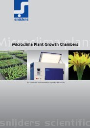 Microclima Plant Growth Chambers - Fisher UK Extranet