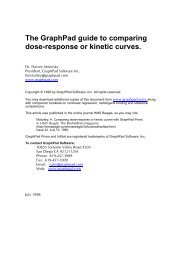 The GraphPad guide to comparing dose-response or kinetic curves.