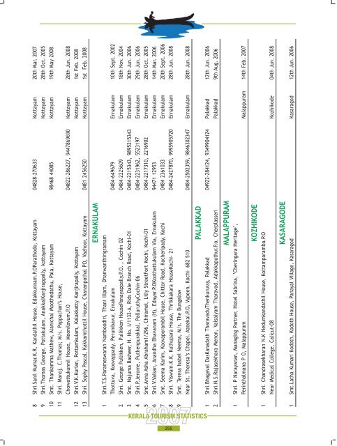 Statistics Book 2007.pdf - Kerala Tourism