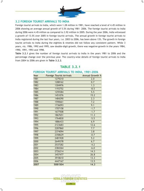 Statistics Book 2007.pdf - Kerala Tourism