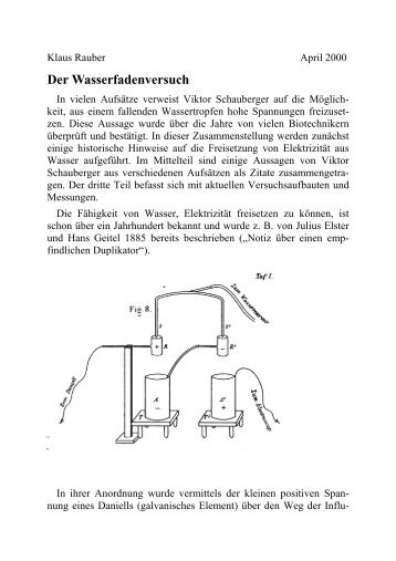 Der Wasserfadenversuch - Implosion-ev.de