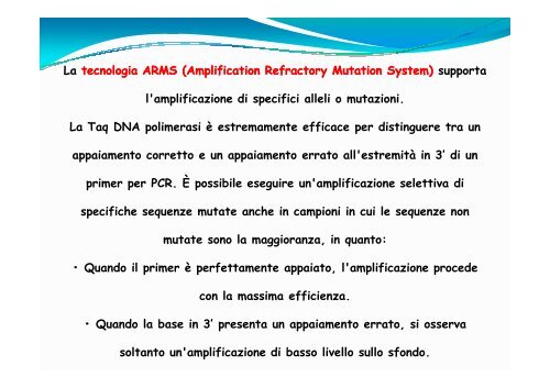 Applicazioni Real-Time PCR - Bgbunict.it