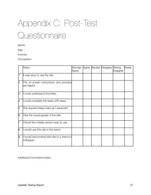 Download Usability Testing Report - Soma Ray