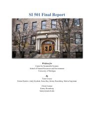 SI 501 Final Report - Soma Ray
