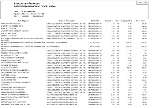 Dezembro - Prefeitura Municipal de OrlÃ¢ndia