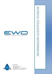 Informazioni Tecniche e Scientifiche - Acqua Ewo