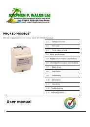 User manual - Meterspec