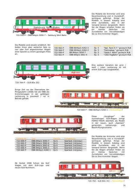 Der FERRO-TRAIN Katalog 2009