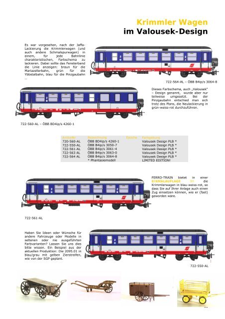 Der FERRO-TRAIN Katalog 2009