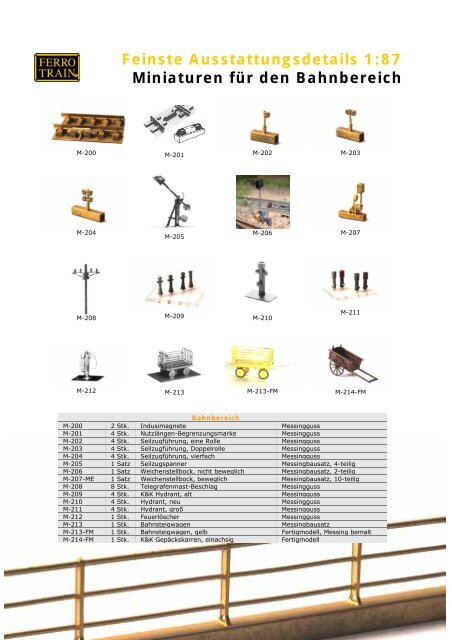 Der FERRO-TRAIN Katalog 2009