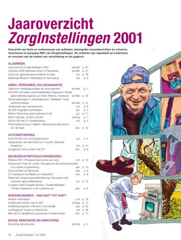 ZorgInstellingen 2001 - Koggeschip Vakbladen